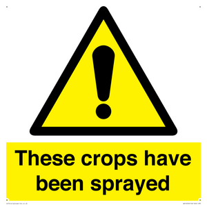 These crops have been sprayed